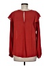 Lush 100% Polyester Red Long Sleeve Blouse Size M - photo 2