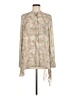 Maiyet Paisley Ivory Tan Long Sleeve Blouse Size M (estimated) - photo 1