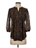 Jade 100% Polyester Black 3/4 Sleeve Blouse Size S - photo 1