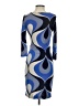 Boden Graphic Blue Cocktail Dress Size 2 - photo 2