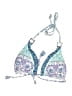 Unbranded Paisley Blue Swimsuit Top Size S (estimated) - photo 1