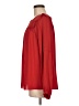 Ann Taylor LOFT 100% Polyester Red Long Sleeve Blouse Size M - photo 5
