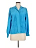 Chaus Blue Long Sleeve Blouse Size 6 - photo 1