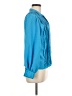 Chaus Blue Long Sleeve Blouse Size 6 - photo 4