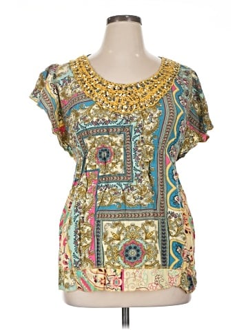 One World Short Sleeve Blouse (view 1)