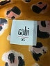 CAbi 100% Polyester Animal Print Orange Sleeveless Blouse Size XS - photo 7