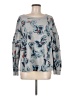 Stateside Floral Blue Pullover Sweater Size M - photo 1