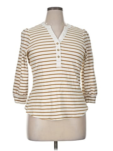 LC Lauren Conrad 3/4 Sleeve T-Shirt (view 1)