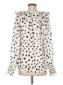 Ann Taylor Ivory Long Sleeve Blouse Size M - photo 2