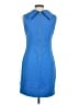 Sandra Darren Solid Blue Casual Dress Size 6 - photo 2
