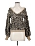 Abercrombie & Fitch Animal Print Tan Pullover Sweater Size S - photo 1