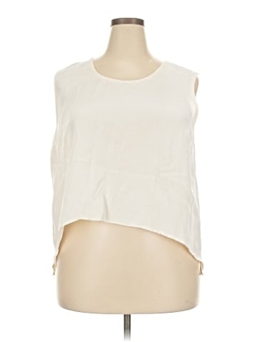 Caroline Rose Sleeveless Silk Top (view 1)
