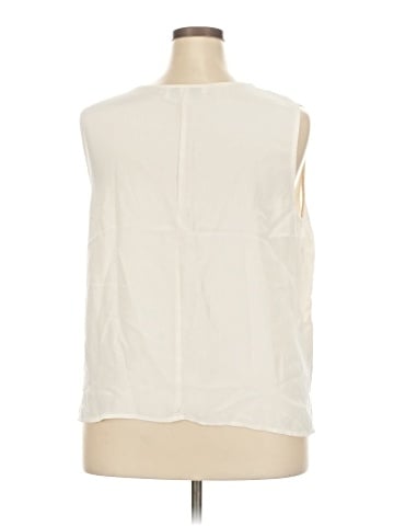 Caroline Rose Sleeveless Silk Top (view 2)