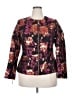 Boston Proper Floral Purple Jacket Size 18 - photo 1