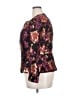 Boston Proper Floral Purple Jacket Size 18 - photo 5