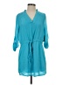Nicki Minaj 100% Polyester Teal 3/4 Sleeve Blouse Size S - photo 1
