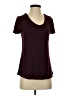 Active Basic Burgundy Short Sleeve T-Shirt Size S - photo 1