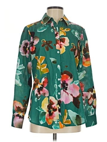 Foxcroft Long Sleeve Blouse (view 1)