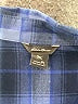 Eddie Bauer 100% Cotton Plaid Blue Long Sleeve Button-Down Shirt Size L (petite) - photo 7