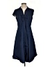 Talbots Solid Blue Casual Dress Size 4 - photo 1