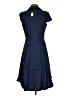 Talbots Solid Blue Casual Dress Size 4 - photo 2