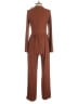 Prettygarden Solid Brown Jumpsuit Size S - photo 2