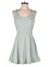 Unbranded Solid Green Casual Dress Size XS (estimated) - photo 1