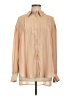 I. Madeline 100% Polyester Tan Long Sleeve Blouse Size L - photo 1