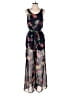 Astr 100% Polyester Print Blue Jumpsuit Size S (estimated) - photo 1