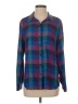 Lucky Brand Plaid Blue Long Sleeve Button-Down Shirt Size S - photo 1