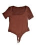 H&M Brown Short Sleeve Top Size L - photo 1