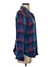 Lucky Brand Plaid Blue Long Sleeve Button-Down Shirt Size S - photo 4