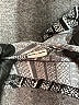 NY Collection Chevron-herringbone Graphic Stripes Black Gray 3/4 Sleeve Blouse Size L (petite) - photo 8