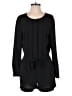 Ann Taylor LOFT 100% Polyester Solid Black Romper Size 2 - photo 1