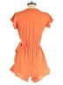 She + Sky 100% Polyester Solid Orange Romper Size S - photo 2