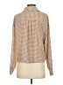Pink Rose 100% Polyester Tan Long Sleeve Polo Size S - photo 2