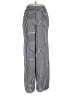 Dunnes 100% Polyester Stripes Black Casual Pants Size S - photo 1