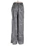 Dunnes 100% Polyester Stripes Black Casual Pants Size S - photo 2
