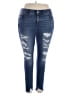 Torrid Hearts Blue Jeans Size 20 (tall) - photo 1