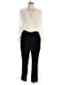 Zara Basic 100% Viscose Ivory Black Jumpsuit Size L - photo 1