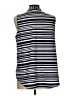 Brina & Em Stripes Blue Sleeveless Blouse Size L - photo 2