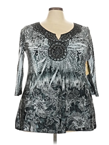 One World 3/4 Sleeve Blouse (view 1)