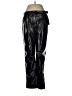 Who What Wear 100% Polyester Metallic Black Casual Pants Size 4 - photo 1