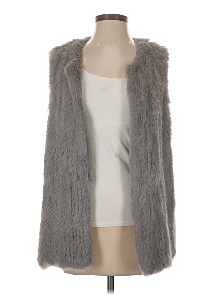 525 America Faux Fur Vest In Blue