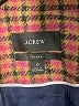 J.Crew 100% Wool Plaid Burgundy Wool Blazer Size 0 - photo 6