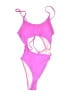 Unbranded Solid Pink One Piece Swimsuit Size M - photo 1