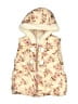 Little Lass 100% Polyester Floral Pink Gold Vest Size 2T - photo 1