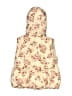 Little Lass 100% Polyester Floral Pink Gold Vest Size 2T - photo 2