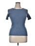 Zesica Blue Short Sleeve Top Size XL - photo 1