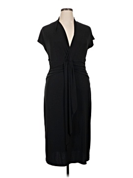 bcbg wrap dress black BCBG Knee Length Wrap Dress